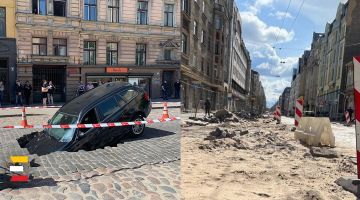 Ģertrūdes ielas remonts nogājis greizi