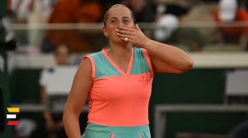 OSTAPENKO otrās kārtas cīņa "French Open" turnīrā